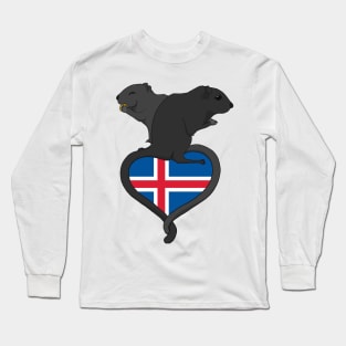 Gerbil Iceland (dark) Long Sleeve T-Shirt